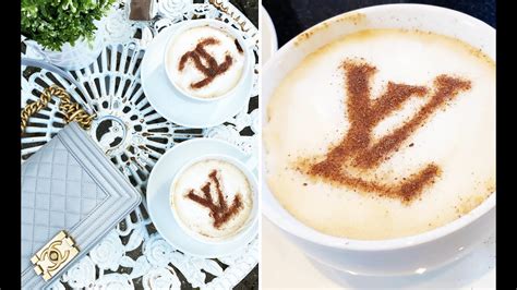 lv coffee stencil|Designer Logo Coffee Stencil Template ☕ FREE DOWNLOAD.